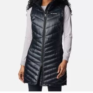 Columbia Women's Long Black Quilted Vest